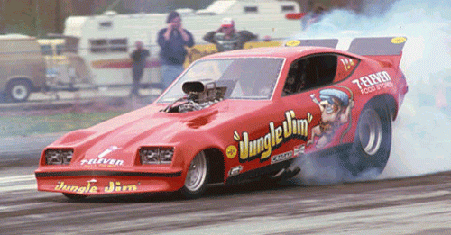 Slixx Decals JUNGLE JIM'S LAST MONZA FUNNY CAR