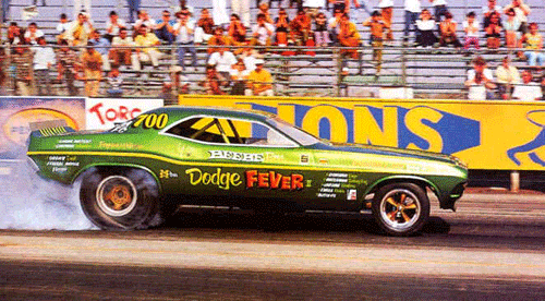 Slixx Decals DODGE FEVER CHALLENGER FUNNY CAR