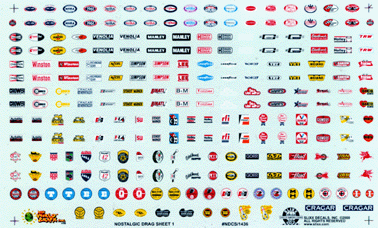 Slixx Decals NOSTALGIA DRAG CONTINGENCY SHEET