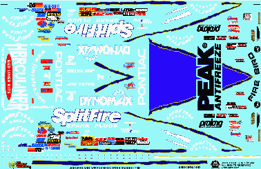 Slixx Decals 99 PEAK/DYNO MAX/ SPLIT FIRE FIREBIRD PROSTOCK