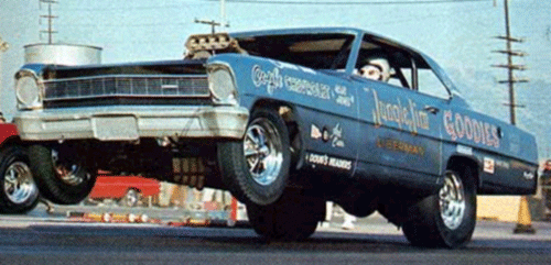 Slixx Decals JUNGLE JIM '67/'68 NOVA FUNNY CARS