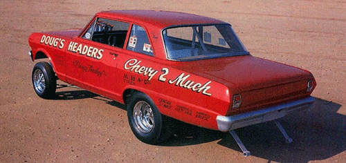 Slixx Decals DOUG'S HEADERS CHEVY ll & JAVELIN F/C