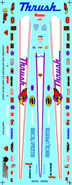 Slixx Decals GARY BECK'S THRUSH TOP FUEL DRAGSTER