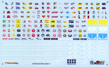 Slixx Decals NOSTALGIA DRAG CONTINGENCY SHEET 2