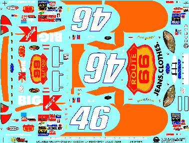 Slixx Decals 00 #46 Big K-mart Taurus-Todd Bodine