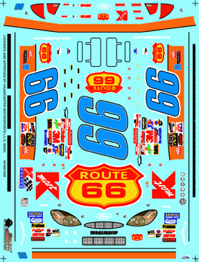 Slixx Decals 2001 #66 ROUTE 66