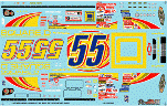 Slixx Decals 2001 #55 SQUARE D MONTE CARLO