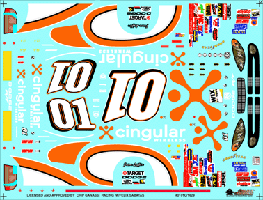 Slixx Decals 2001 #01 CINGULAR WIRELESS