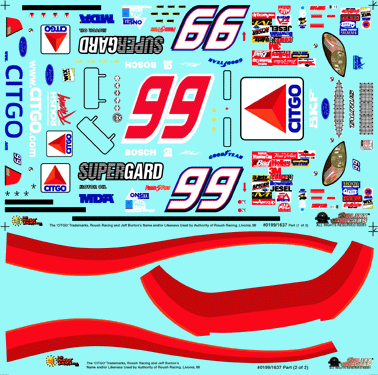 Slixx Decals 2001 #99 CITGO TAURUS