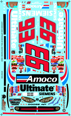 Slixx Decals 2001 #93 AMOCO