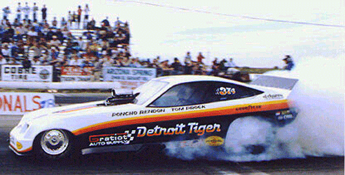 Slixx Decals Tom Prock's Detroit Tiger Monza Funny Car