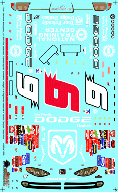 Slixx Decals 2001 #9 DODGE 