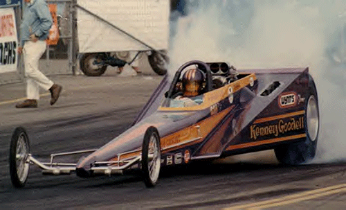 70s+Dragsters Slixx Decals Inc., Kenney Goodell's early 70's Wedge Dragster