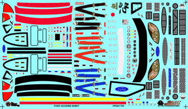 Slixx Decals FORD GOODIES SHEET