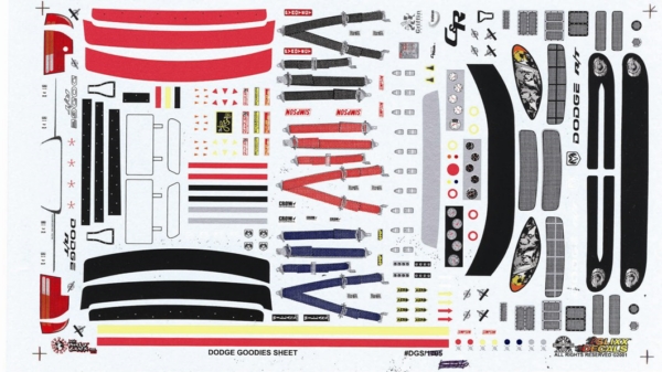 Slixx Decals DODGE GOODIES SHEET