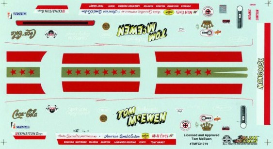 Slixx Decals TOM MCEWEN'S CUDA FUNNY CAR