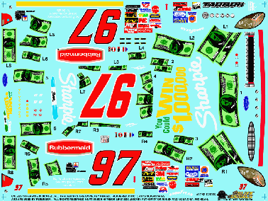 Slixx Decals 2002 SHARPIE MILLION $ TAURUS