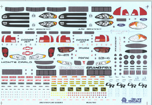 Slixx Decals 2002 STOCK CAR GOODIES