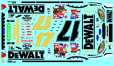 Slixx Decals 2003 #17 DEWALT TAURUS W/C