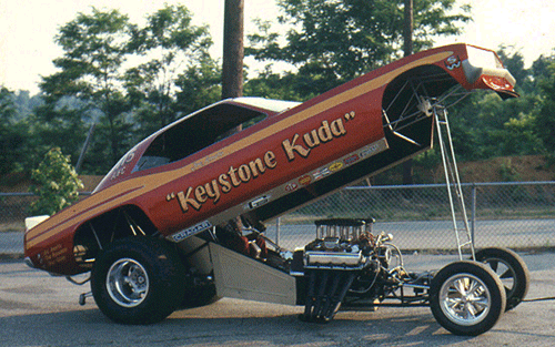 Slixx Decals Joe Amato's Early '70's Keystone Cuda Alcohol F/C