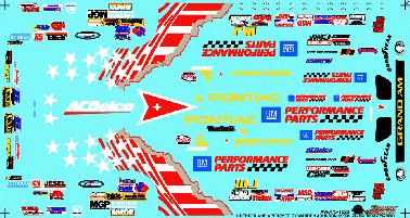 Slixx Decals WARREN JOHNSON 2003 P/S GRAND AM