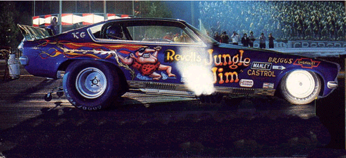 Slixx Decals Jungle Jim's '73/'74 Blue Vega F/C