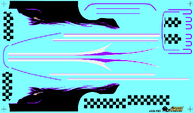Slixx Decals GRAPHIC SHEET 9 (BLACK HORSE, CHECKERS & STRIPES)