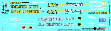 Slixx Decals KELLY CHADWICK'S '66 AWB NOVA & '65 CHEVELLE