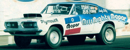 Slixx Decals JUDY LILLY'S MISS MIGHTY MOPAR SUPER STOCKS 60'S CUDA & 70'S DUSTERS