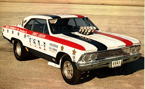 Slixx Decals BRUCE LARSON'S 66 CHEVELLE A/FX