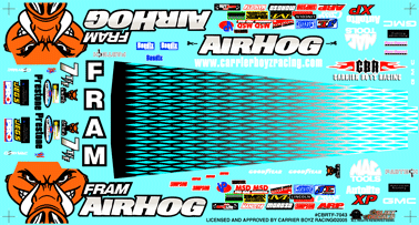 Slixx Decals CARRIER BOYZ AIR HOG T/F DRAGSTER
