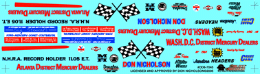 Slixx Decals DYNO DON'S '64 COMET AFX