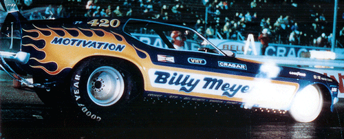 Slixx Decals BILLY MEYER FLAME RAM AIR MUSTANG