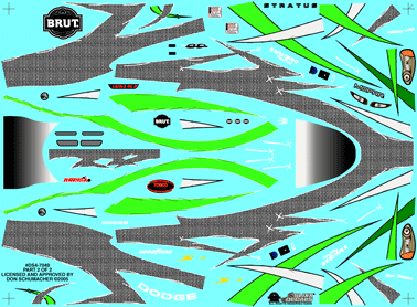 Slixx Decals BRUT STRATUS FUNNY CAR