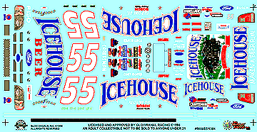 98 #55 ICE HOUSE FORD SUPERTRUCK Slixx Decals