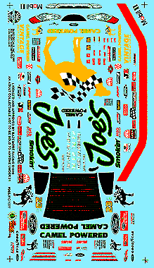 Slixx Decals '96 SMOKIN' JOE'S MUSTANG F/C-WHIT BAZEMORE