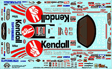 Slixx Decals '98 KENDALL/MAMA ROSA'S CAMARO F/C