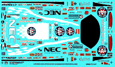 Slixx Decals '99 NEC FIREBIRD F/C-GARY DENSHAM
