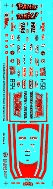 Slixx Decals PANIC FUEL ALTERED OR TOP FUEL-HAZEN & VELEBIL