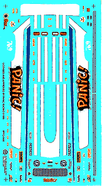 Slixx Decals HAZEN & VELEIL'S PANIC VEGA FUNNY CAR